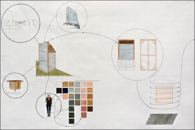 Page Witmore  / Circulation Diagram for Faux United Nations Shelter